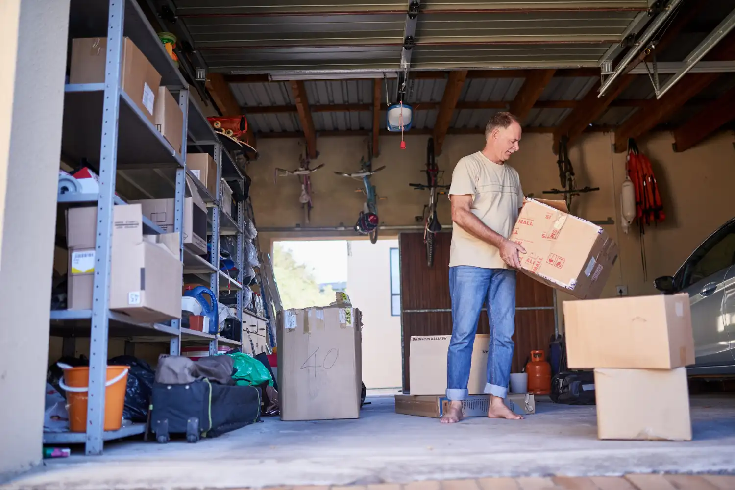 faire le tri pour aménager son garage à Louannec